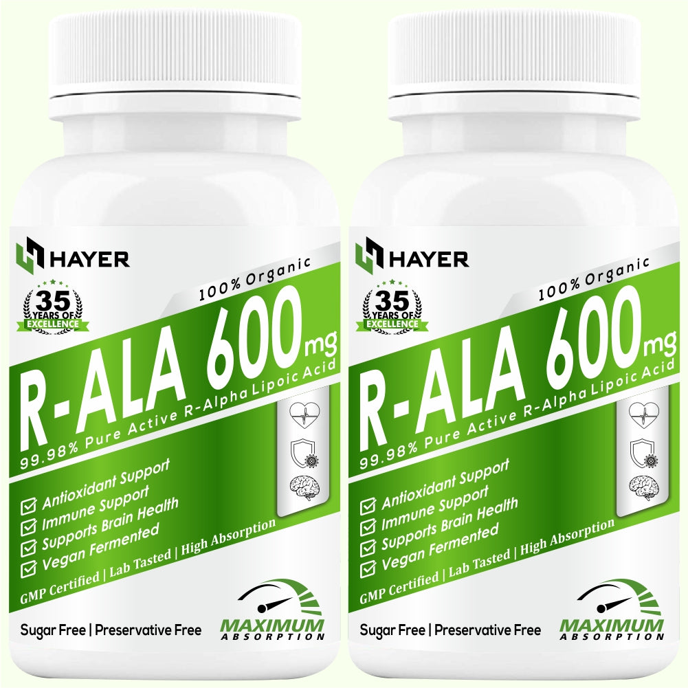 HAYER R-Alpha Lipoic Acid 600mg, Sugar-Free 120 Tablets