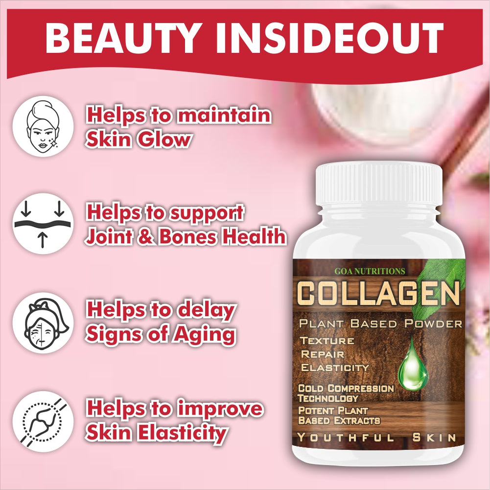 Goa Nutritions Collagen Powder For Women, Vital Collagen Protein Powder Peptides -110gm