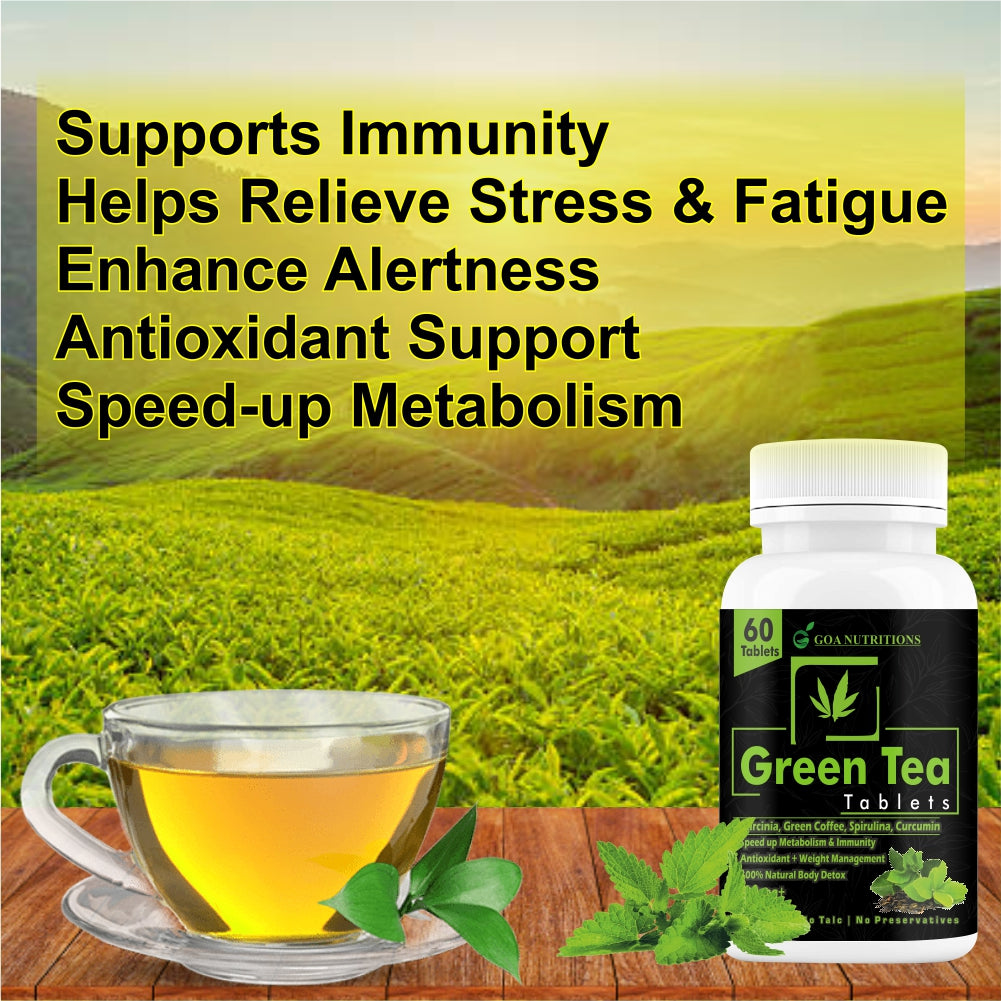 Goa Nutritions Fat Burners For Men Women With Green Tea Keto Slim 60 Tablets
