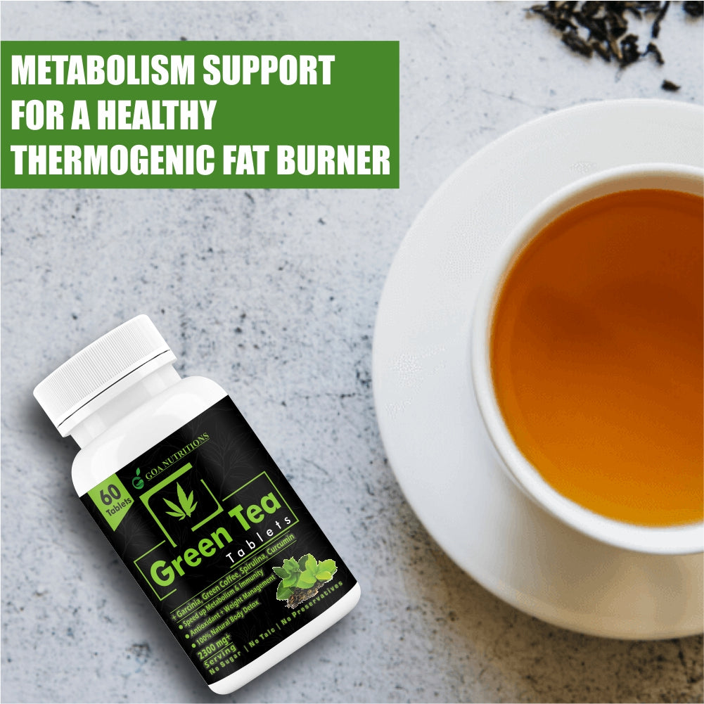 Goa Nutritions Fat Burners For Men Women With Green Tea Keto Slim 60 Tablets