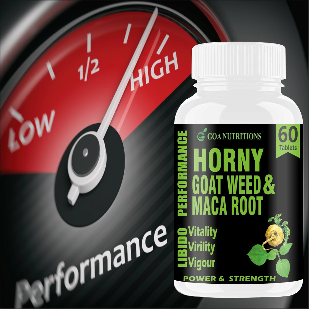 Goa Nutritions Horny Goat Weed with Maca Root Powder Extract 60 Tablets