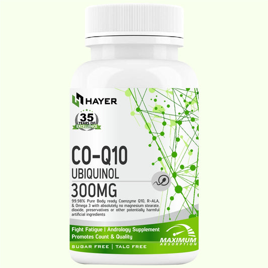 HAYER Ubiquinol Coq10 Supplement 300mg High Absorption, Antioxidant To Support Good Heart Health-90 Coenzyme q10 Tablet