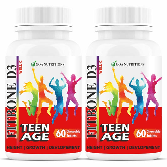 Well-C Calcium for Kids With Vitamin D (as d3) B12, C, Magnesium & Zinc (10 - 16 years) 120 Chewable Tablets