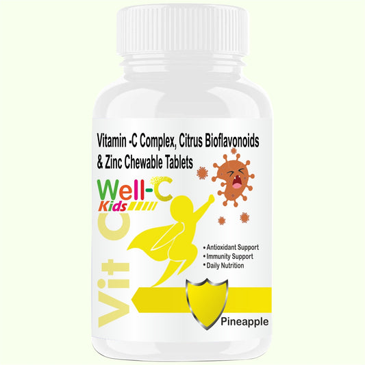 Goa Nutritions Vitamin C Tablets For Kids, Pineapple Flavor 60 Tablet