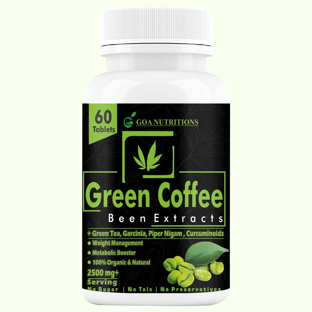 GOA NUTRITIONS Green Coffee Beans For weight loss 60 Tablets