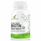 GOA NUTRITIONS Plant Based Biotin tablets For Hair Growth or Women Men- 60 Tablets