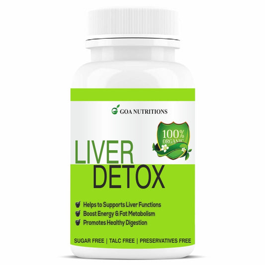 GOA NUTRITIONS Liver Detox Supplement. Milk Thistle Tablets - 60 Tablets