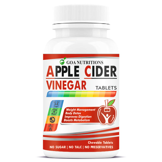 GOA NUTRITIONS Apple Cider Vinegar Keto Weight Loss For Women Men -60 Tablets