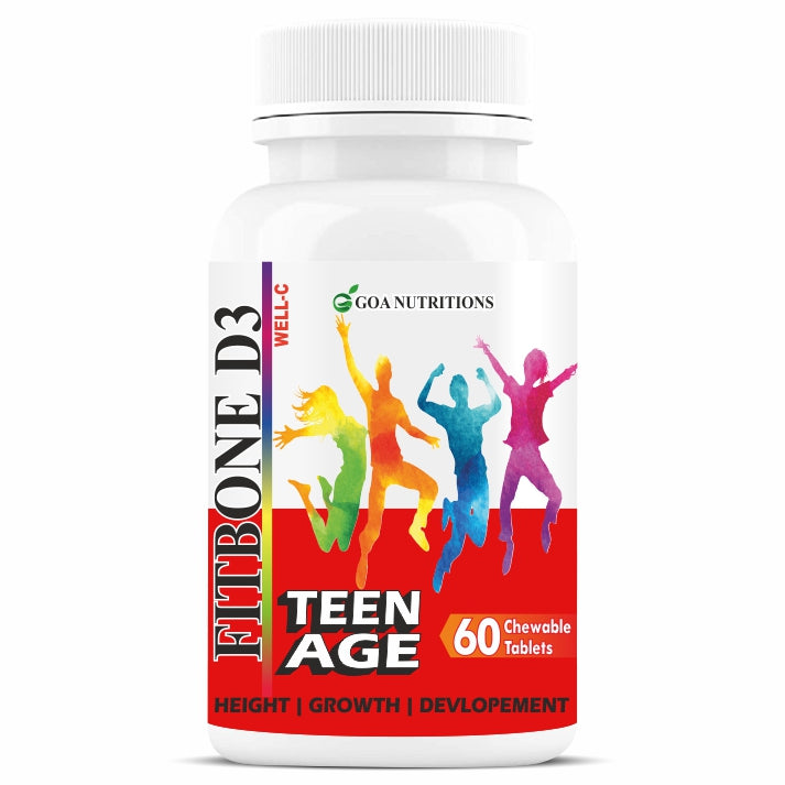 Well-C Calcium for Kids With Vitamin D (as d3) B12, C, Magnesium & Zinc (10 - 16 years) 60 Chewable Tablets