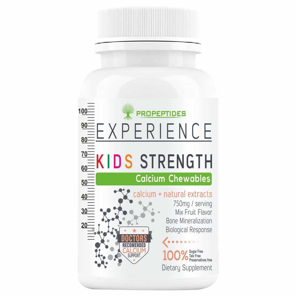 Calcium for Kids | Propeptides Calcium Chewable Tablets with Vitamin D3 | 60 Tablets