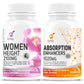 GNL Height Increase Medicine For Women With EAA, Minerals, Super Foods To Help Support Increasing Long Growth, Looks, And Strong Bones -60 Tablets