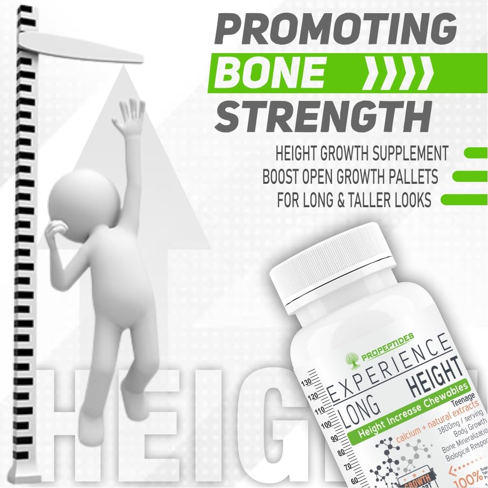 Height Increase supplement For Boys Enriched With Growth Protein,Amino Acids & Extracts To Support Increasing Long & Taller-10 to 17 Years-60 Tablets (Pack 1), 200 grams