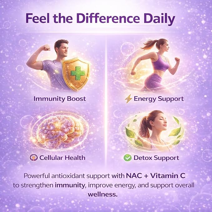 HAYER Liposomal NAC 600mg + Vitamin C | Liver & Lung Support Tablets