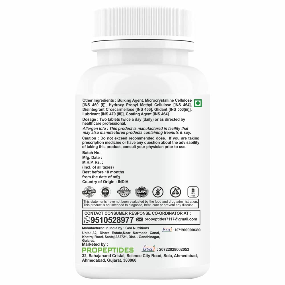Height Increase supplement For Boys Enriched With Growth Protein,Amino Acids & Extracts To Support Increasing Long & Taller-10 to 17 Years-60 Tablets (Pack 1), 200 grams