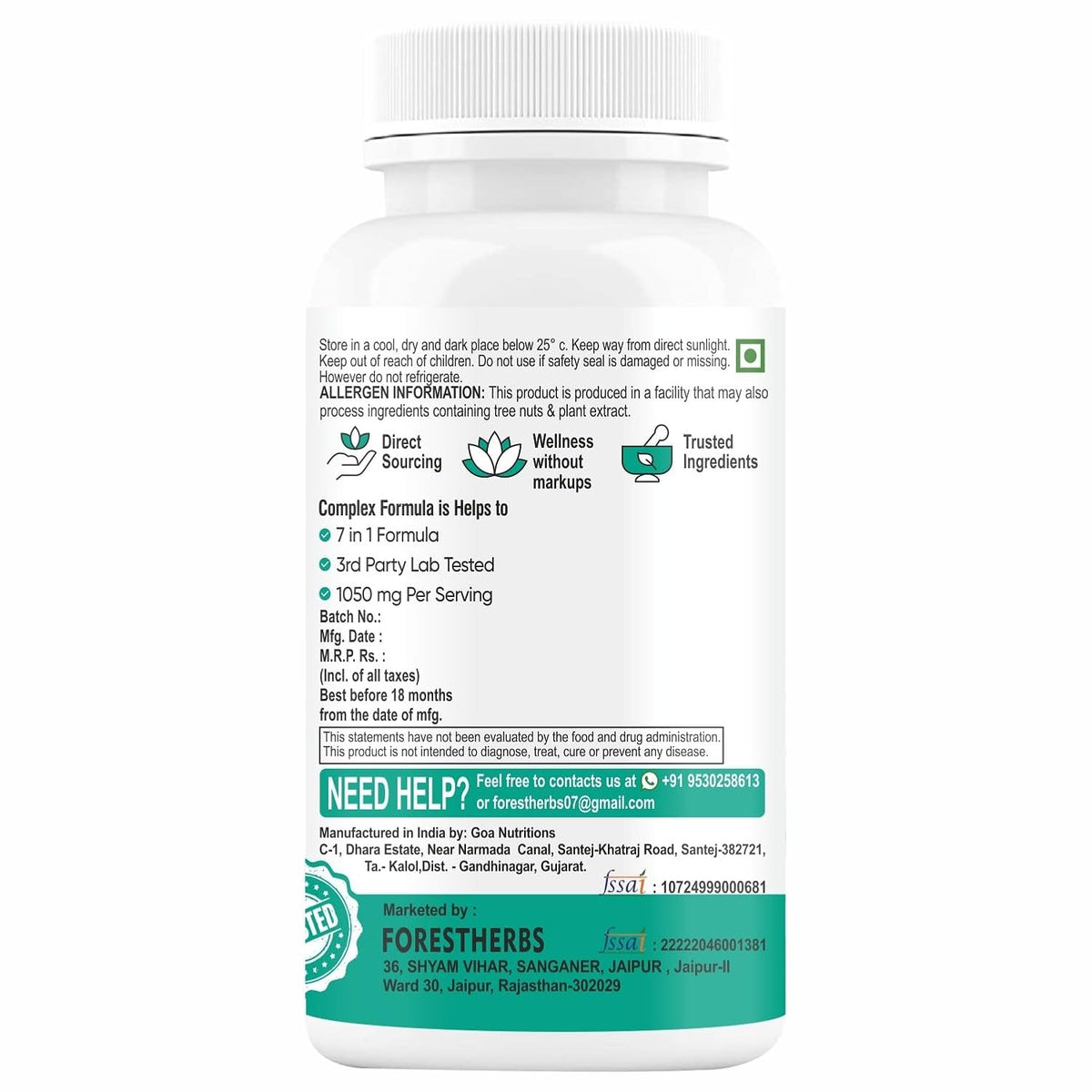 HYPRASH Liver Detox Tablets 800mg | Milk Thistle & NAC | 60 Tablets