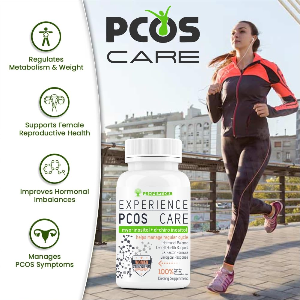 PCOS Supplement for Women  Myo-Inositol + D-Chiro Inositol, 60 Tablets