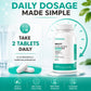 Multi Collagen Supplement Tablets – Hydrolyzed Collagen Peptides Type I, II, III, V & X for Glowing Skin, Hair & Joint Health | 60 Tablets