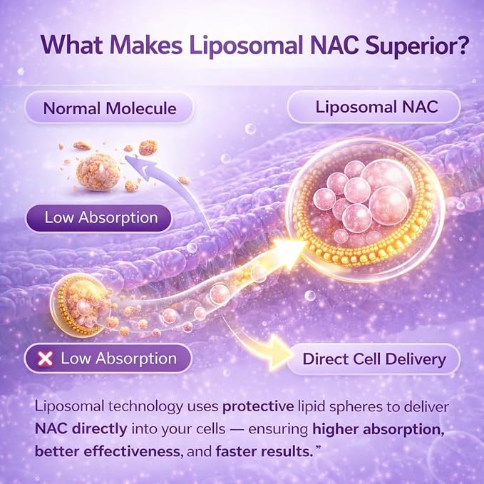 HAYER Liposomal NAC 600mg + Vitamin C | Liver & Lung Support Tablets