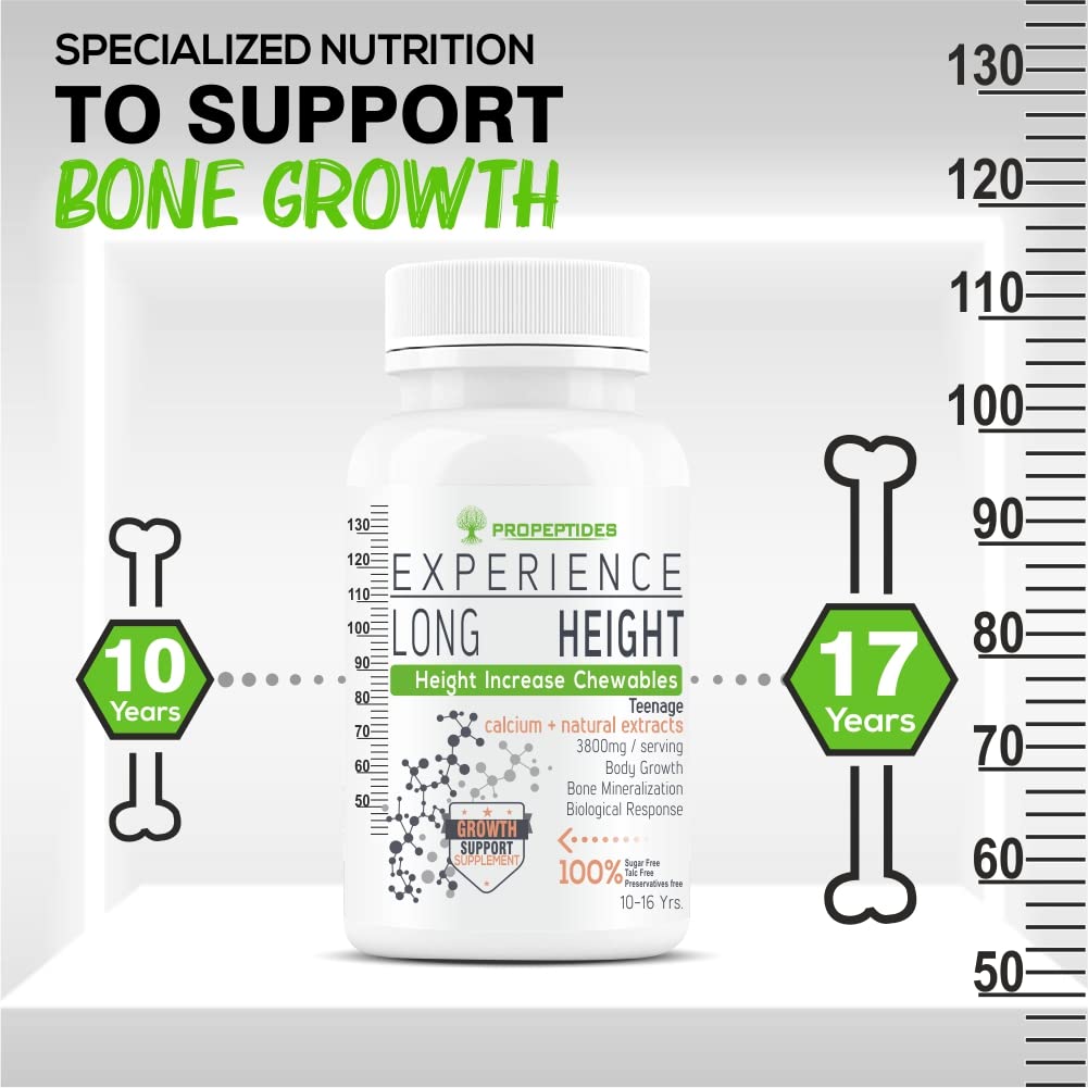 Height Increase supplement For Boys Enriched With Growth Protein,Amino Acids & Extracts To Support Increasing Long & Taller-10 to 17 Years-60 Tablets (Pack 1), 200 grams