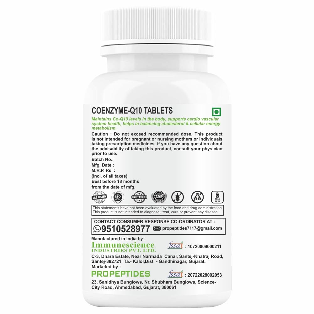 Propeptides CoQ10 Ubiquinol 300mg - Coenzyme Q10 with Omega 3, Alpha Lipoic Acid & Vitamin B1 | Antioxidant Support for Heart & Energy, 120 Tablets
