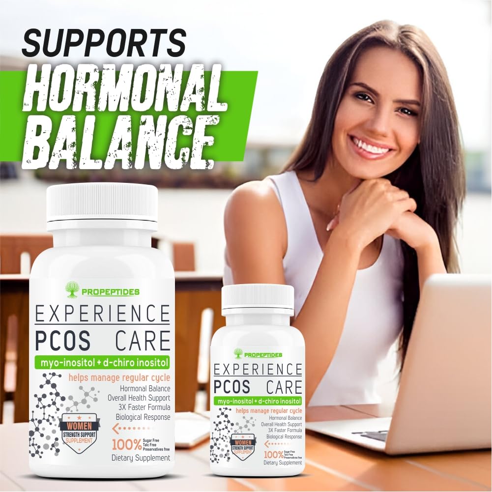 PCOS Supplement for Women  Myo-Inositol + D-Chiro Inositol, 60 Tablets