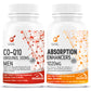 GNL Coenzyme Q10 300mg (coq10 supplement) With Absorption Enhancer Botanical Extracts For Men -30 Ubiquinol Capsules
