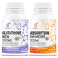 GNL Glutathione Tablets 1000mg For Men With Absorption Enhancers For Skin Whitening-60 Tablets