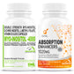 GNL PCOS Supplements For Women With 40:1 Ratio Myo-Inositol, D-Chiro-Inositol 60 Sugar-Free Capsule