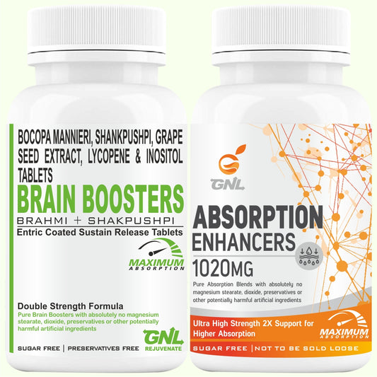 GNL Brain Booster Supplements for Improved Cognitive Function and Mental Energy
