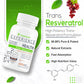 Resveratrol Supplements Trans 500 mg With Grape Seed Extract, Quercetin Powder, Pomegranate, Improves Metabolism And Heart Health Care Supplement- 60 Tablets (No Capsules Pack1)