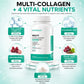Multi Collagen Supplement Tablets – Hydrolyzed Collagen Peptides Type I, II, III, V & X for Glowing Skin, Hair & Joint Health | 60 Tablets