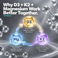 HAYER D3 K2 MK7 + Magnesium Glycinate & B12 | Bone & Heart Support