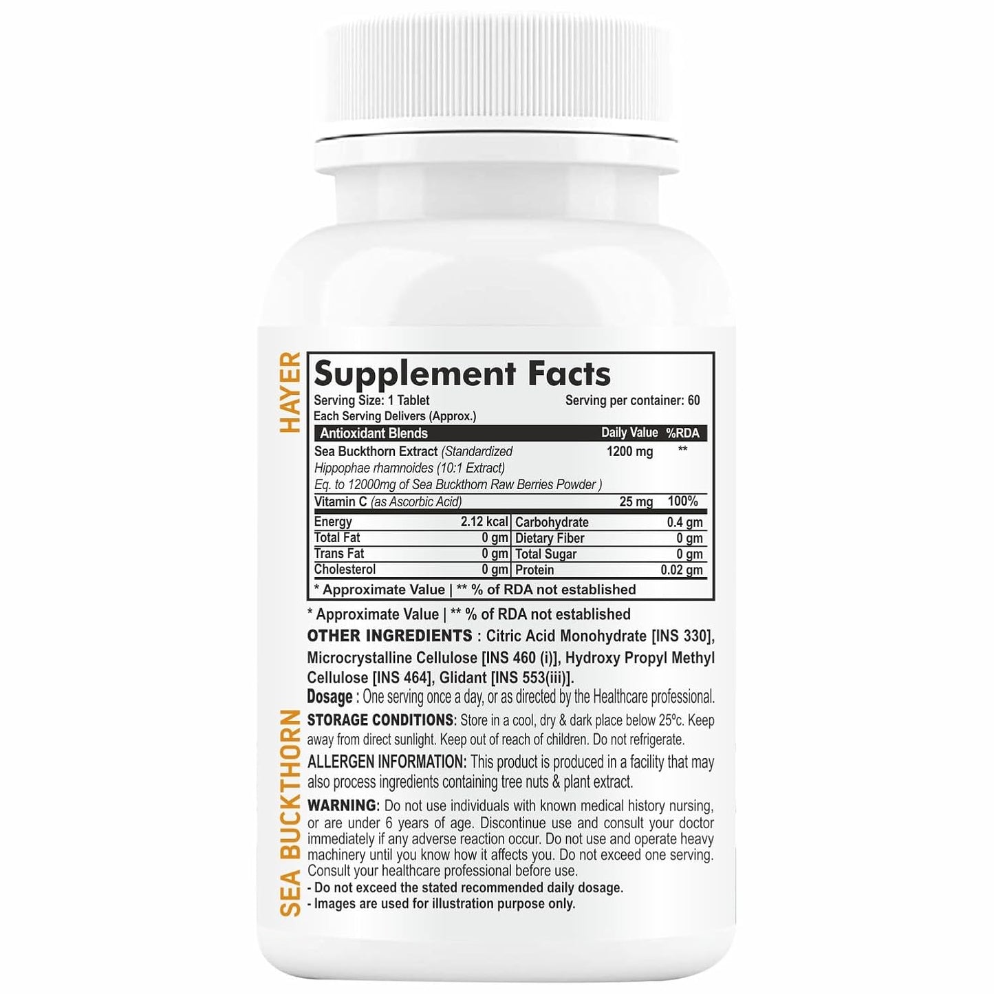 Sea Buckthorn Tablets – For Radiant Skin & Dry Eye Support