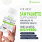Saw Palmetto 800mg for Men with Piperine (98% Extract) — Prostate Health & Natural DHT Blocker Supplement, Supports Urinary Function & Hair, Berry Extract, 60 Tablets