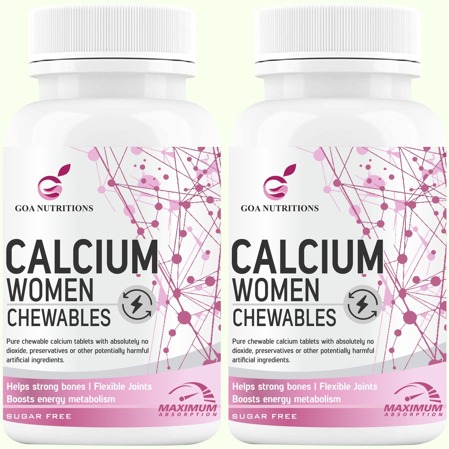 GOA NUTRITIONS Calcium Tablets For Women 120 Chewable Tablet