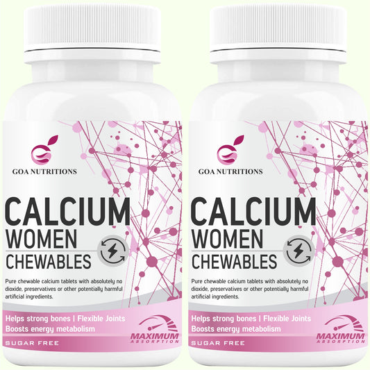 GOA NUTRITIONS Calcium Tablets For Women 120 Chewable Tablet