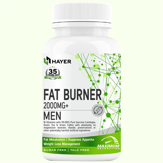 Fat Burners with Natural Supplements for Men, Belly Weight-Loss Supplement - 60 Tablets