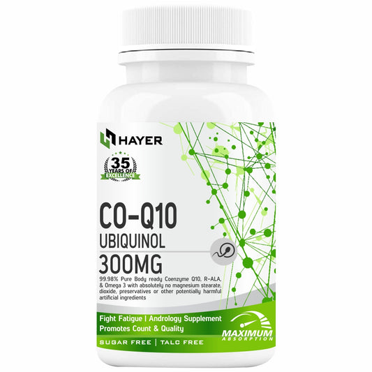 HAYER Ubiquinol Coq10 Supplement 300mg High Absorption, Antioxidant To Support Good Heart Health-90 Coenzyme q10 Tablet
