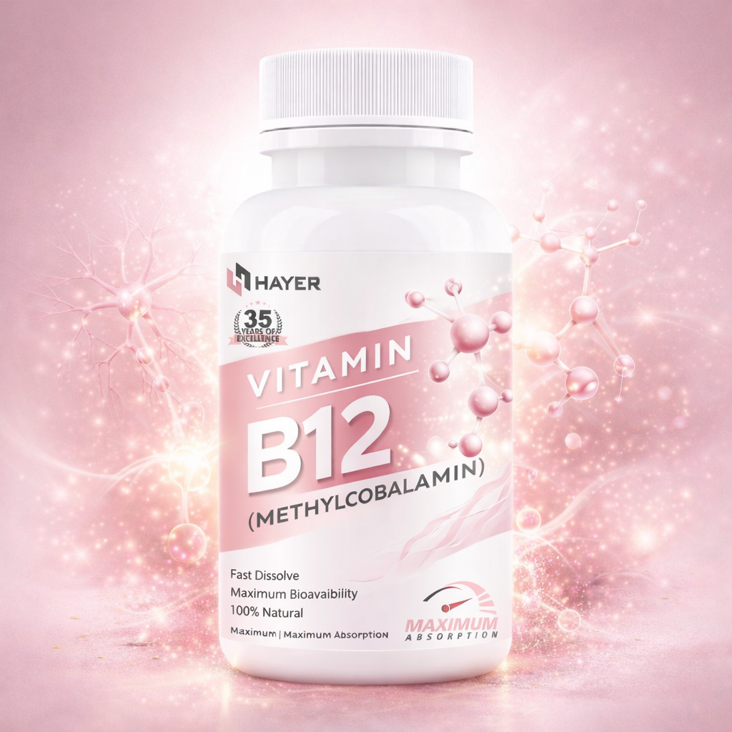 HAYER Vitamin B12 Supplements For Women, helps to good health & joint support supplement-60 Energy Tablets