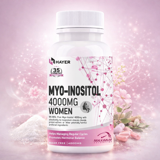 HAYER Myo-Inositol(PCOS & PCOD Supplement For Women), Good Health-60 Sugar Free Tablet