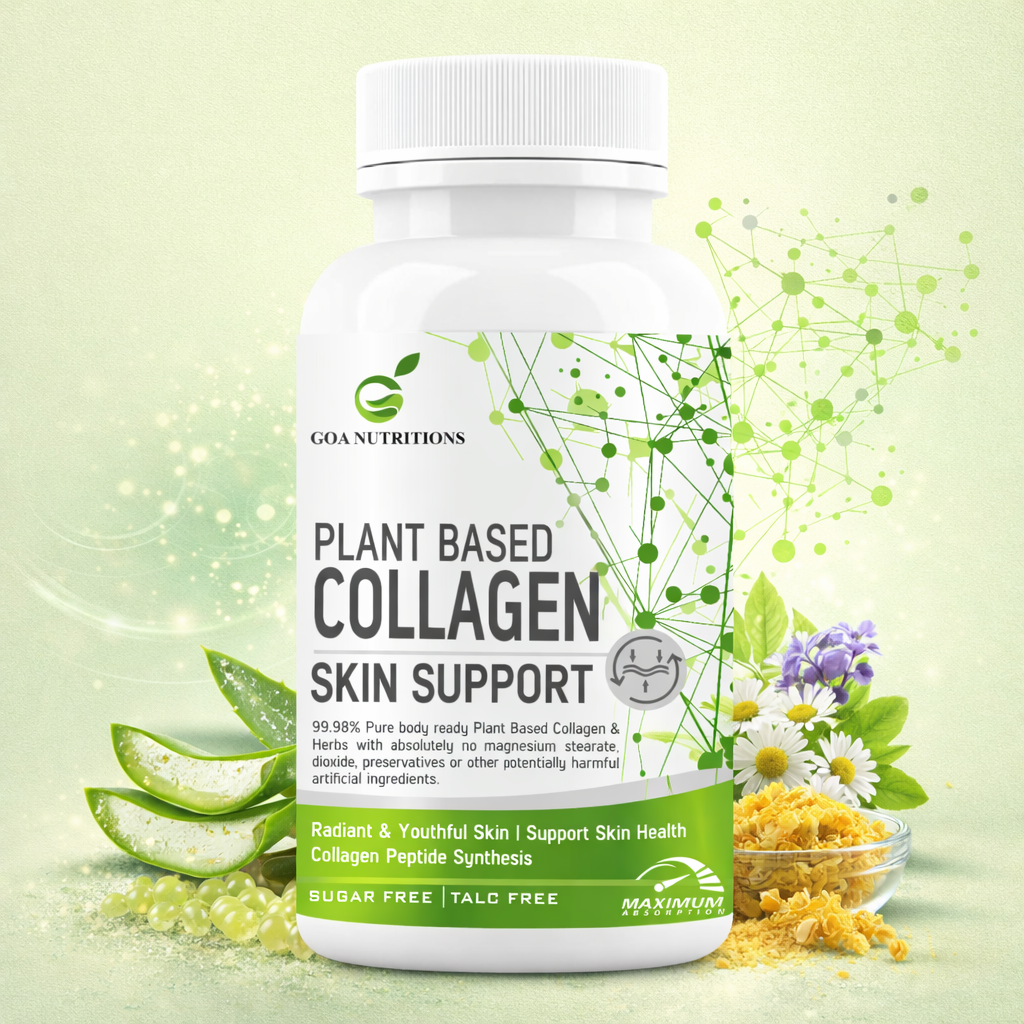GOA NUTRITIONS Collagen Supplement For Women for Skin, Hair and Nails - 60 Tablets