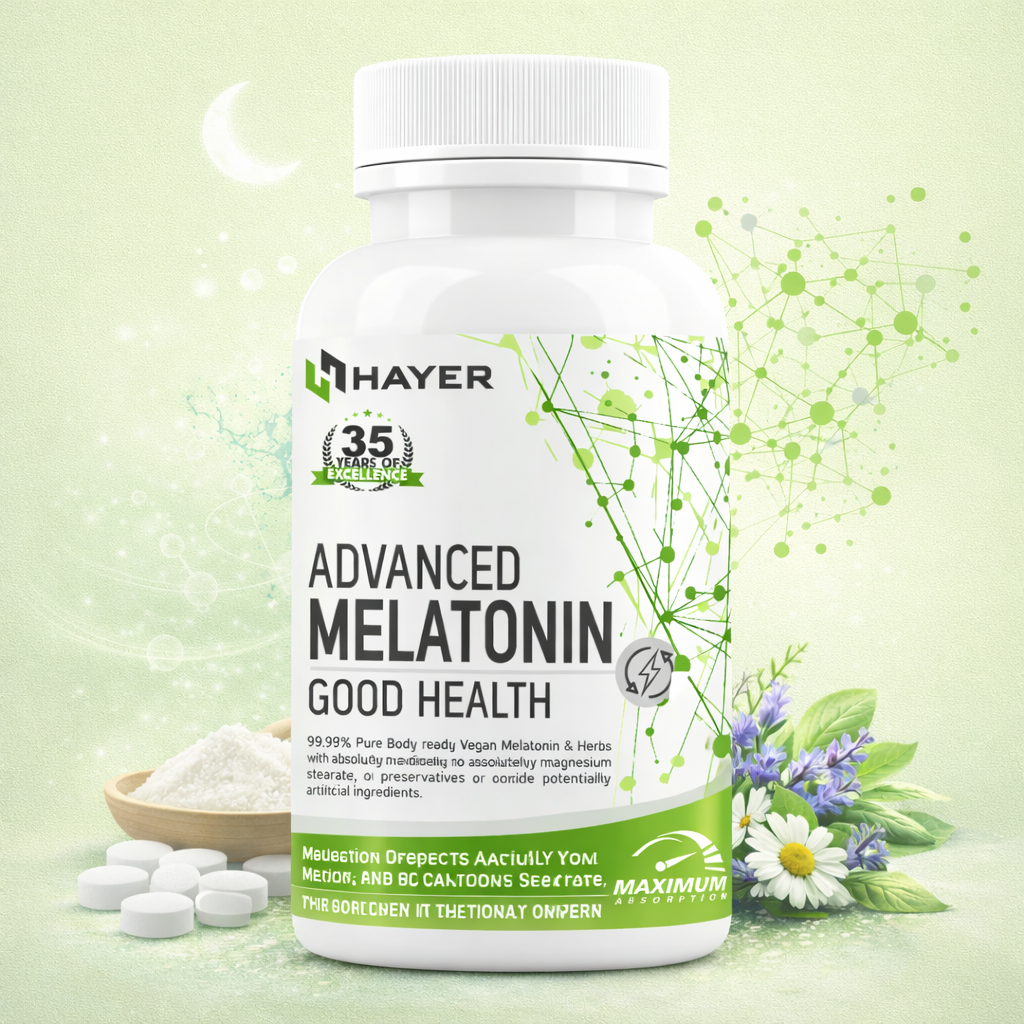 HAYER Melatonin 10mg Tablet With Vitamin B6,  Enhances Sleep Quality, Sleeping Supplement-60 Tablets