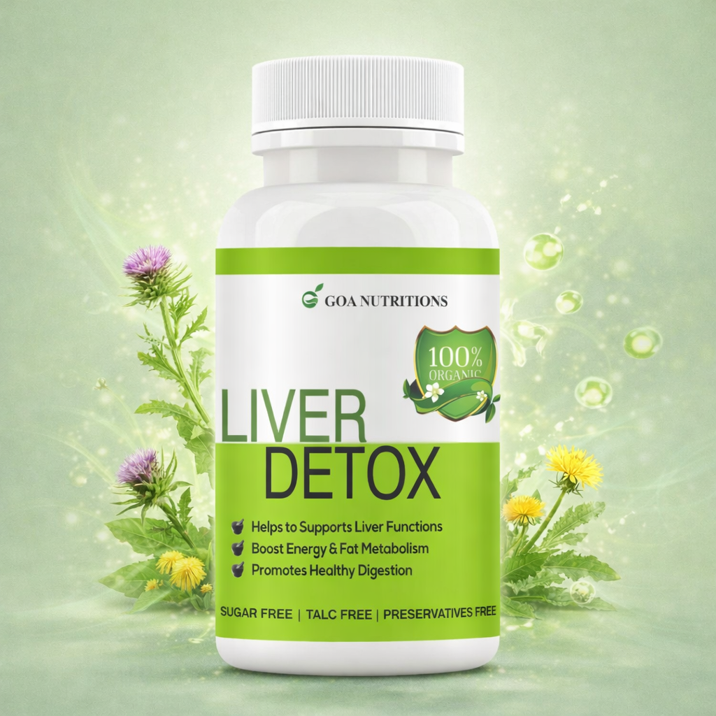 GOA NUTRITIONS Liver Detox Supplement. Milk Thistle Tablets - 60 Tablets