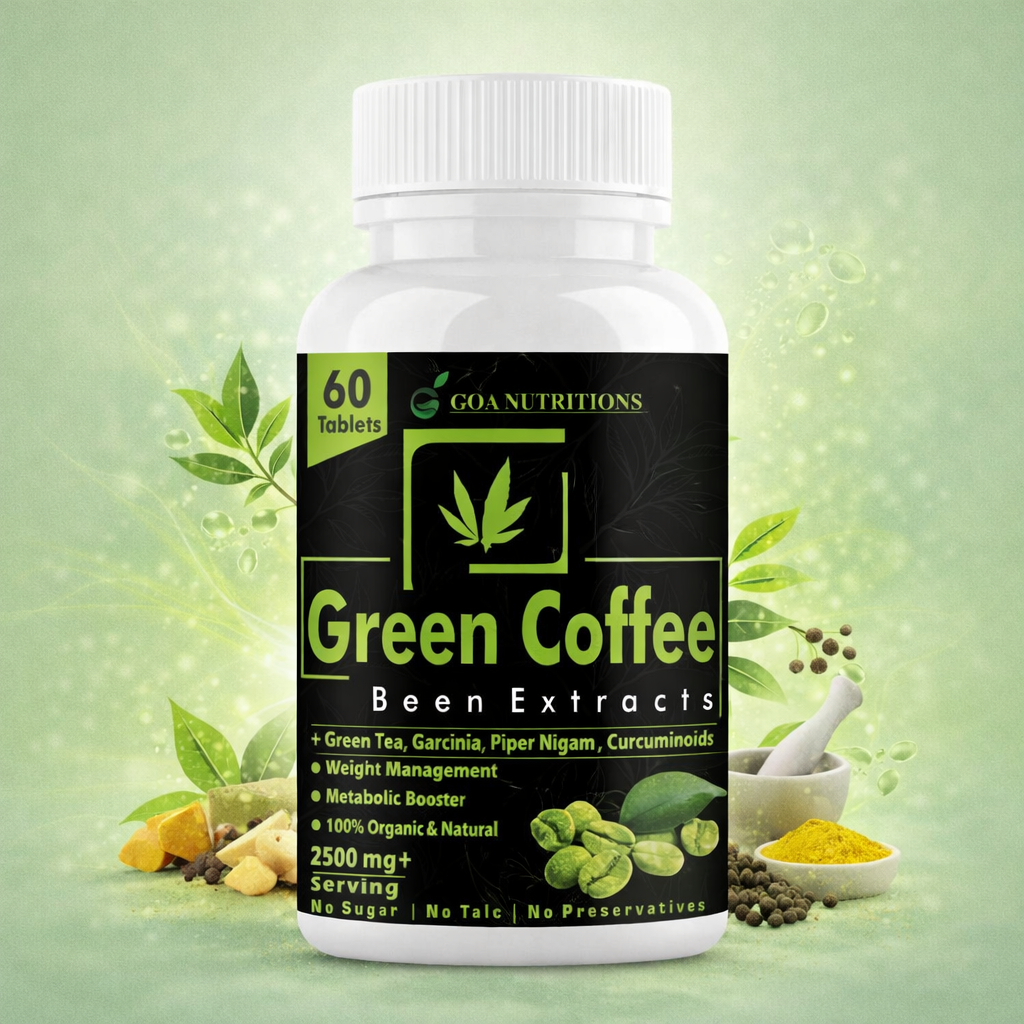 GOA NUTRITIONS Green Coffee Beans For weight loss 60 Tablets