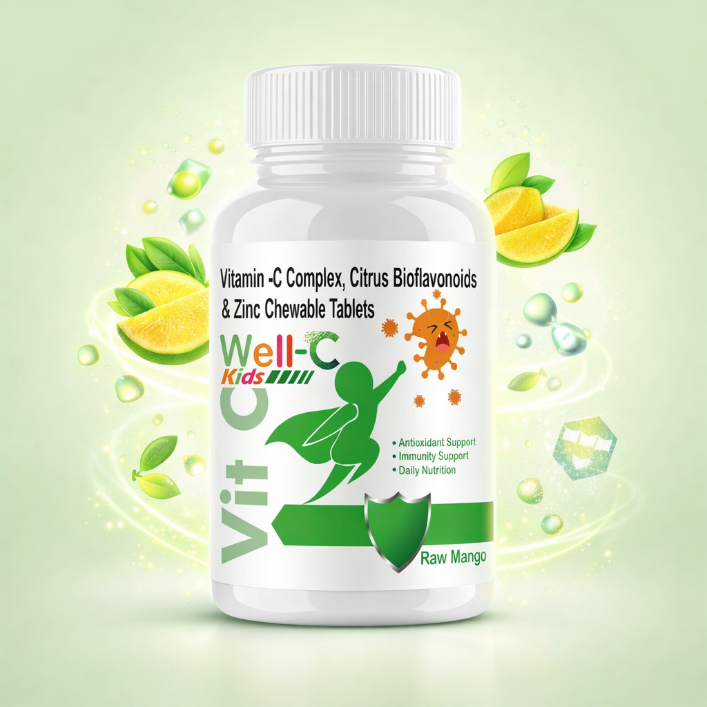 Goa Nutritions Vitamin C Tablets For Kids, Raw Mango Flavor 60 Tablet