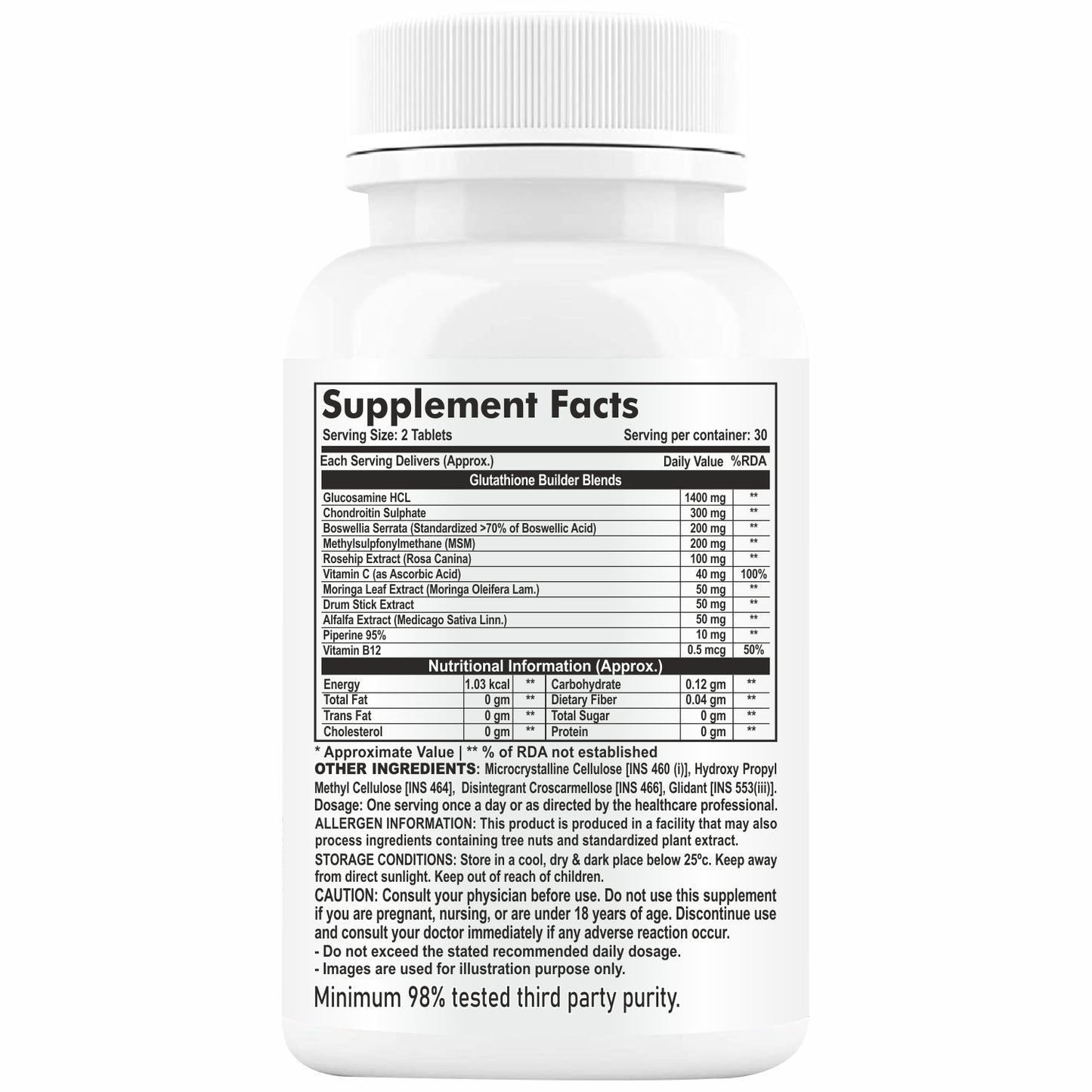 Goa Nutritions Joint Support Supplement 60 Tablets