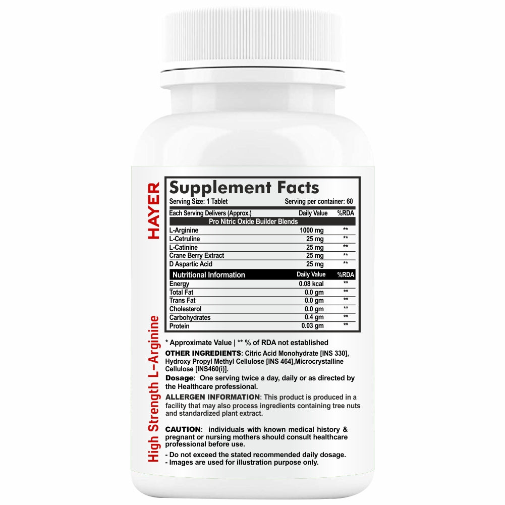 HAYER l Arginine with Carnitine Citrulline Powder 60 tab
