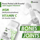 HAYER MSM (Methyl Sulfonyl Methane) Powder Supplements, Joint Support Supplement-60 Tablets