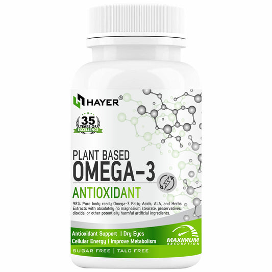 omega 3 vegetarian fish oil alternative supplement, high fatty acid EPA, DHA -60 Tablets