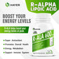 HAYER R-Alpha Lipoic Acid 600mg, Sugar-Free 60 Tablet (Pack 1)